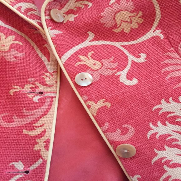 J. MCLAUGHLIN paisley print jacket,  size 6 - Picture 6 of 9